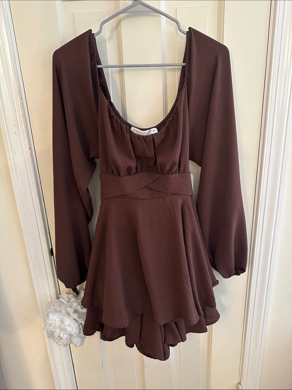 Women’s Brown Mini Romper